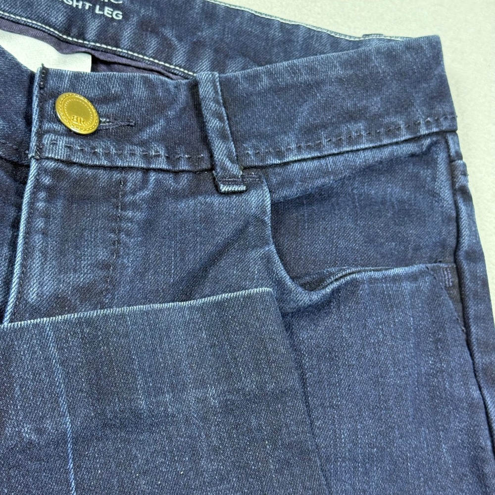 Banana Republic Classic Straight Leg Jeans Dark Wash Indigo Blue Denim Womens 6